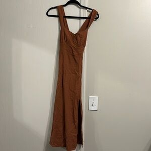 NWT Rust-Brown midi dress